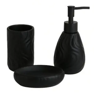 Kit Banheiro com 3 Peças de Porcelana Malta - Casa Aurora - Imagem 2