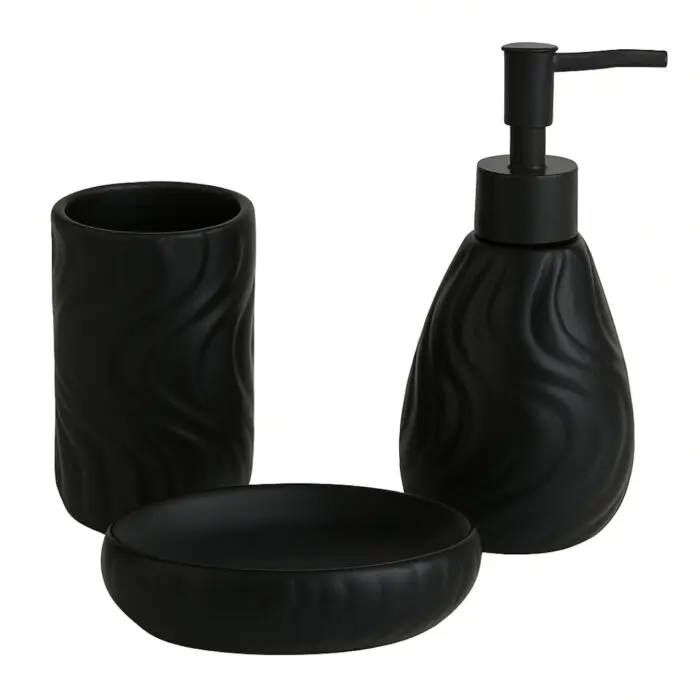 Kit Banheiro com 3 Peças de Porcelana Malta - Casa Aurora - Imagem 2