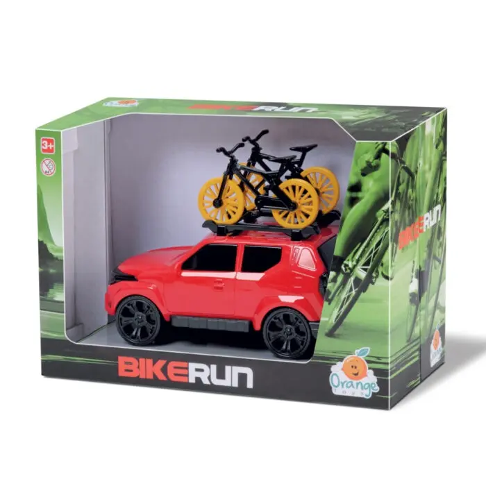 Brinqedo Carrinho de 20cm com Biciletas Bike Run CIty - Orange - Imagem 1