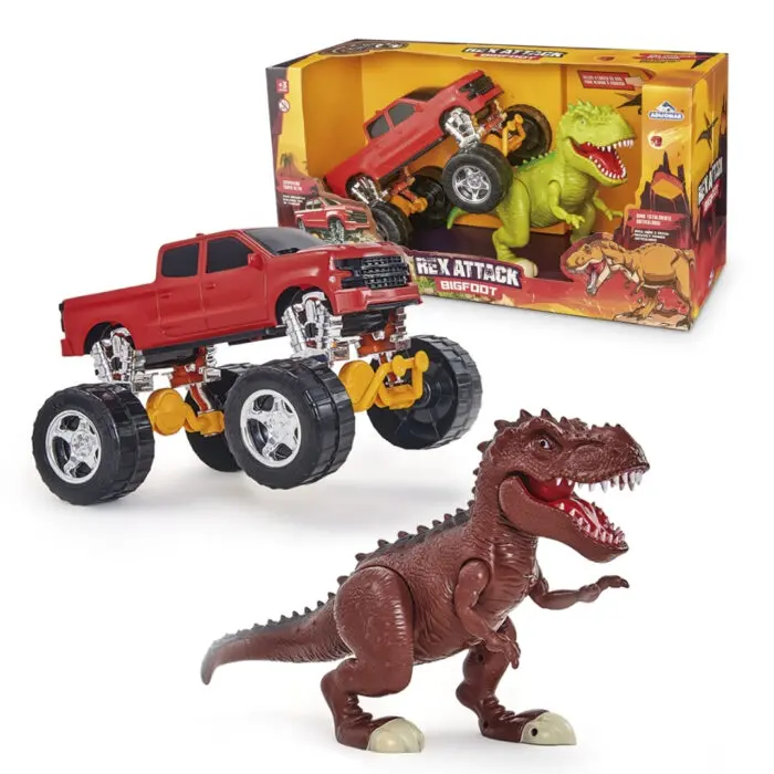 Brinquedo Rex Attack + Monster Car BigFoot - Adijomar - Imagem 1