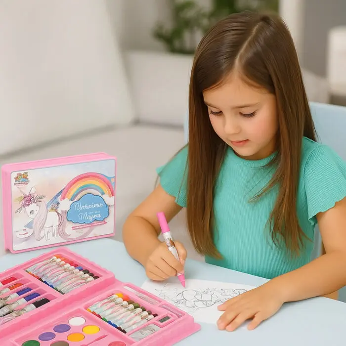 Maleta de Pintura com 42 Peças + Desenho Unicónio Mágico TK-CR12 - Toy King - Imagem 3