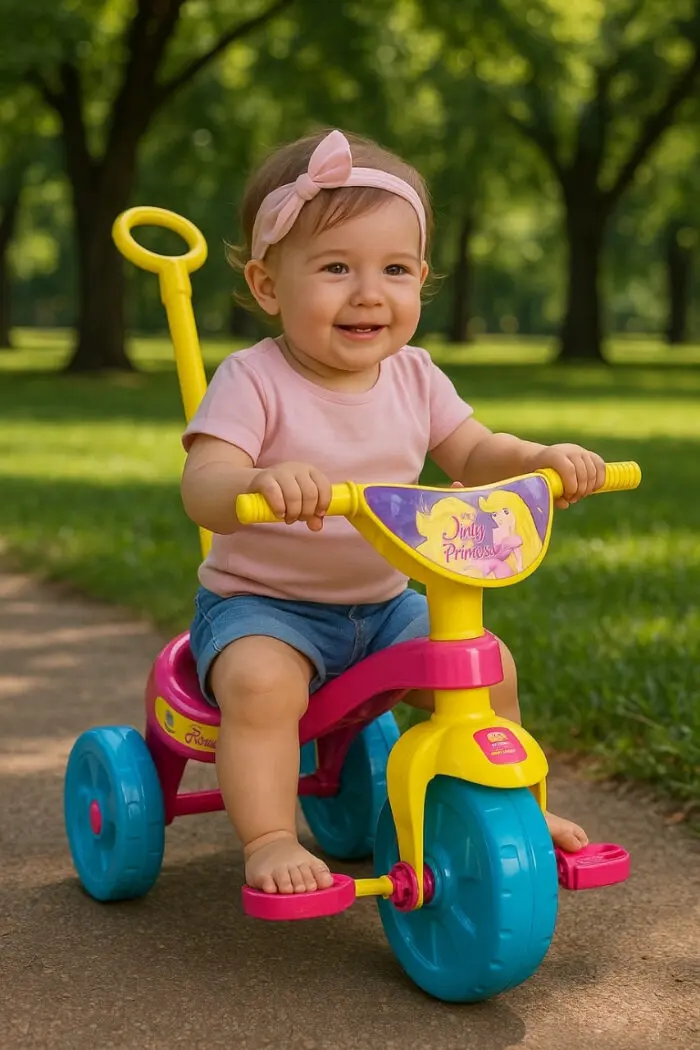 Motoca Triciclo Com Haste Tchuco Judy Pricesa - Samba Toys - Imagem 2