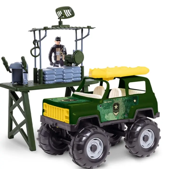 Brinquedo Force Militar WarFare com Veiculo, Bote e Armas - Samba Toys - Imagem 1