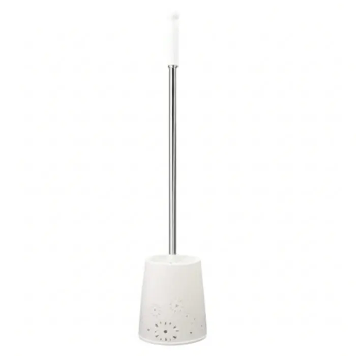 Escova Sanitária de 46cm com Cabo em Inox e Suporte Detalhado - Planeta Utilidades - Imagem 1