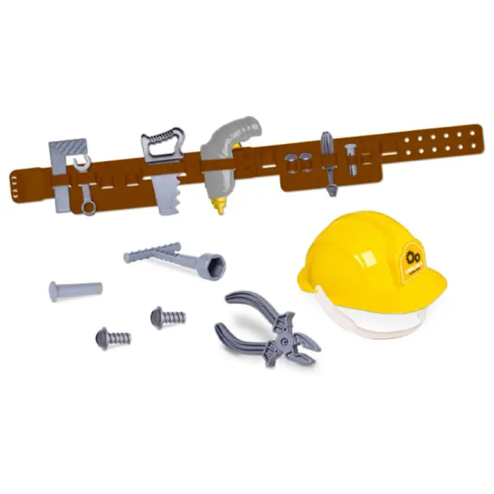 Brinquedo Mega Oficina Cinto com Capacete e ferramentas - Samba Toys - Imagem 1