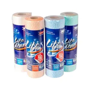 Rolo de Pano Multi-USo com 50 Unidades de 28x40cm - Life Clean