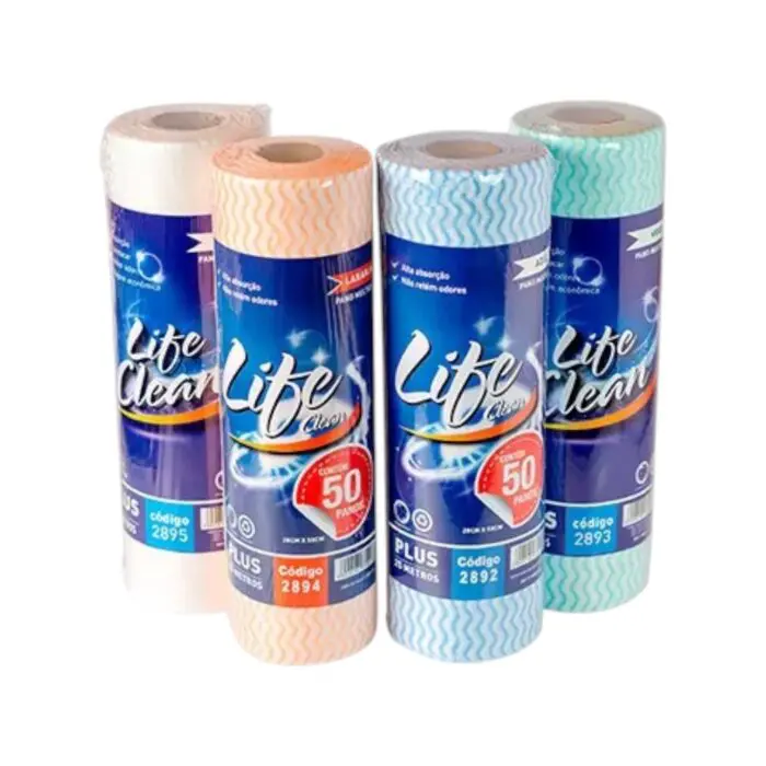 Rolo de Pano Multi-USo com 50 Unidades de 28x40cm - Life Clean - Imagem 1