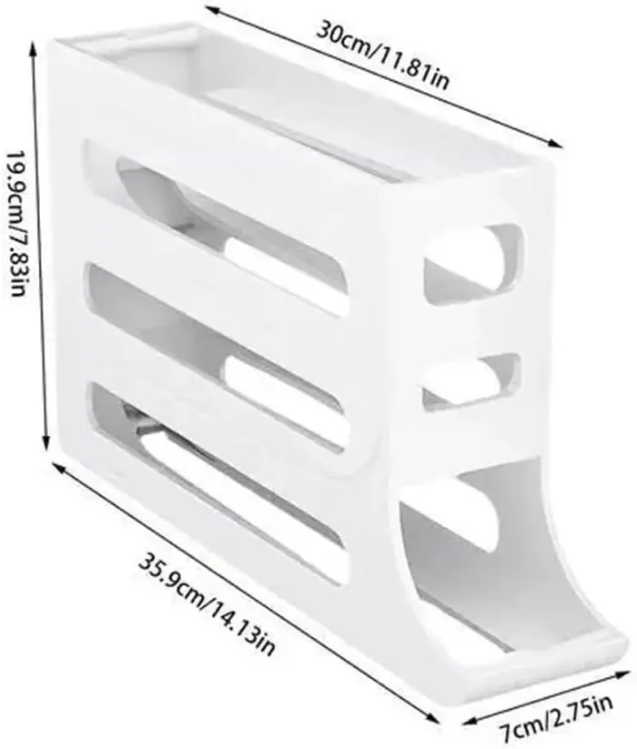 Organizador de Ovos Vertical de Plástico com 4 andares - Organiz - Imagem 5