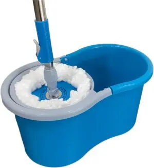 Mop Giratório com Balde de 12L e Refil de Microfibra - Facilite.ud Limpeza - Imagem 5