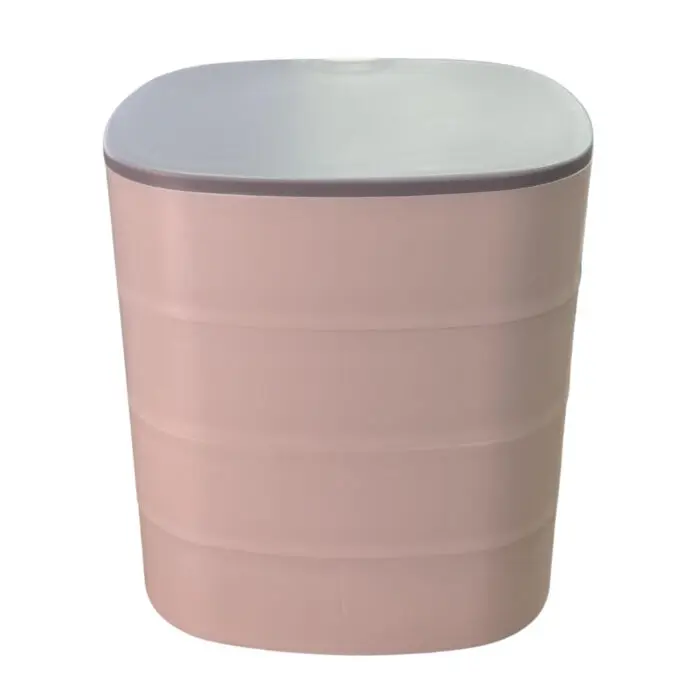 Porta Jóias / Organizador Multiuso 12x12cm com 4 Divisórias e Espelho - Organiz - Imagem 1