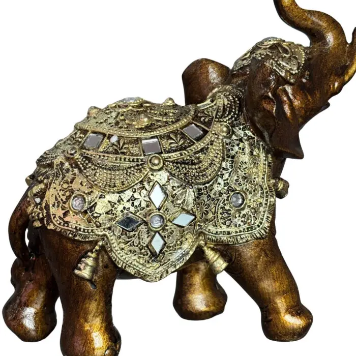 Enfeite Decorativo em Resina Elefante de 24cm - Amigold - Imagem 3