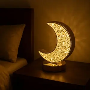 Luminária de Mesa Recarregável LED Lua de 18,5cm Touch - Cosy - Imagem 2