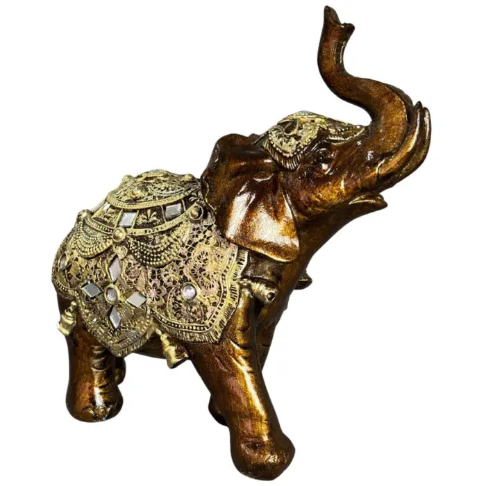 Enfeite Decorativo em Resina Elefante de 24cm - Amigold - Imagem 7