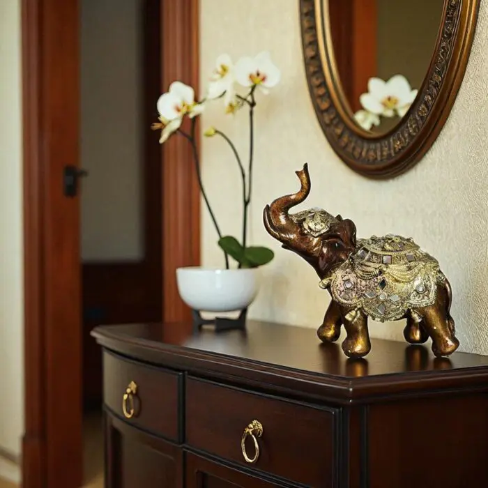 Enfeite Decorativo em Resina Elefante de 24cm - Amigold - Imagem 6
