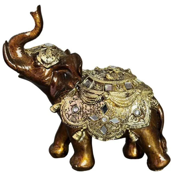 Enfeite Decorativo em Resina Elefante de 24cm - Amigold - Imagem 5