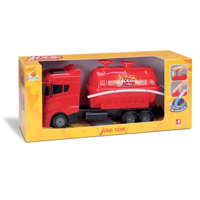 Brinquedo Caminhão de Bombeiros Fire Tank de 35cm -  Orange Toys - Imagem 1