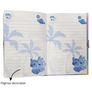 Meu Livro Mágico do Stitch com Cadeado, Caneta Mágica e Adesivos - Disney - Imagem 2