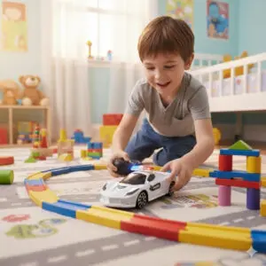 Brinquedo Carrinho com Controle Remoto Viatura da Policia de 16cm 1:24Escala - POP Brinquedos - Imagem 2