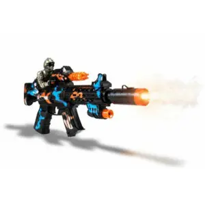 Brinquedo Arminha de Plástico de 35cm com Luzes, Som e Fumaça - MD Toys - Imagem 2