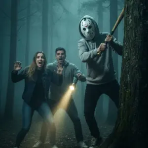 Máscara de Plástico Jason - Halloween - Imagem 2