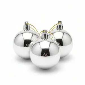 Kit com 3 Bolas Lisas de Natal de 6cm Solapa - Wincy