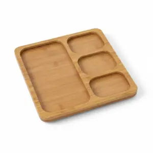 Petisqueira de MFD com 4 Divisórias de 30x30x1,3cm - Casita