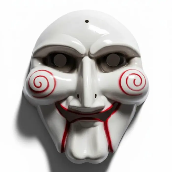 Mascará de Plástico Jigsaw Jogos Mortais - Halloween - Imagem 1