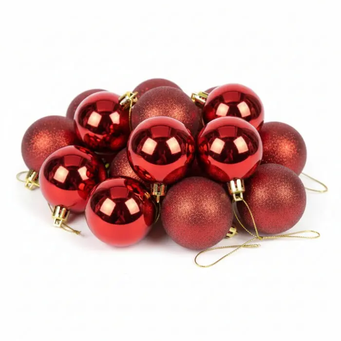 Kit de 12 Bolinhas de Natal de 4cm Cada - Wincy - Imagem 1