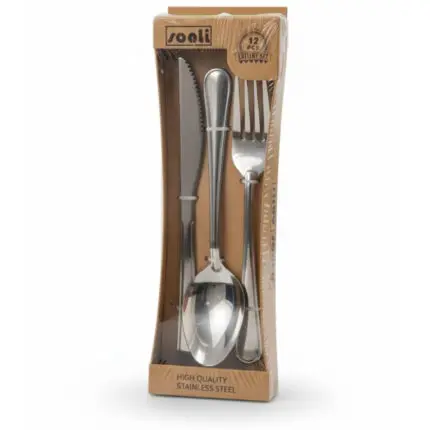 Conjunto de Talher com 12 Peças de Aço Inoxidavel de 21/18/18cm - Sanli