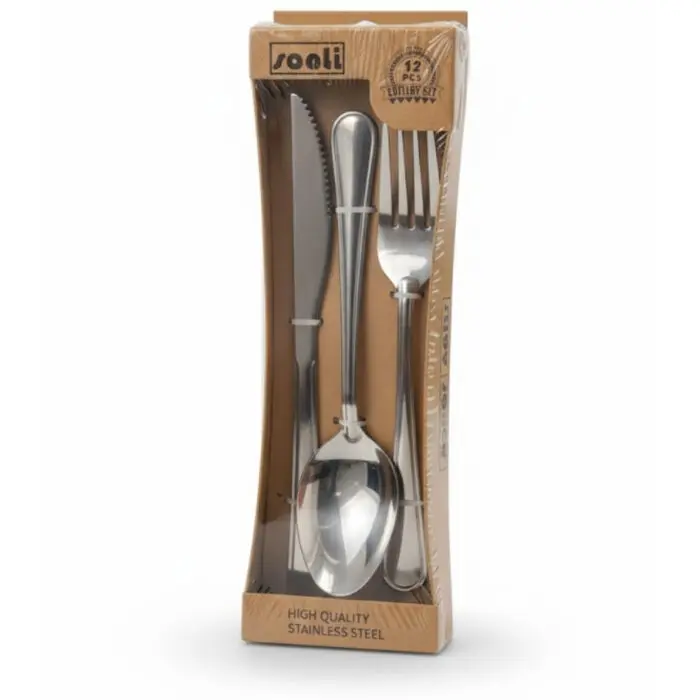 Conjunto de Talher com 12 Peças de Aço Inoxidavel de 21/18/18cm - Sanli - Imagem 1