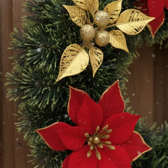 Guirlanda de 40cm Enfeite Decorativo de Natal - DCart Christimas - Imagem 2