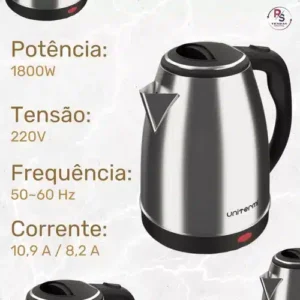 Chaleira Elétrica Atacama 1800w. 220v. 1,8 litros - Imagem 2