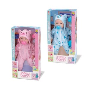 Boneca Brincando de Pijama New Born - Divertoys