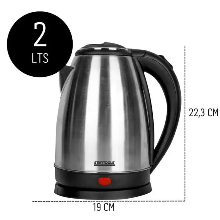 Chaleira/Jarra Elétrica de Inox 2 Litros - Startools - Imagem 3
