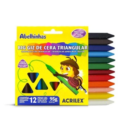 Big Giz de Cera Triangular Acrilex