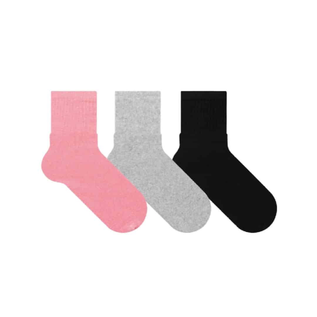 Kit 3 Pares Cano Médio Esportivo Cia da Meia - Imagem 1