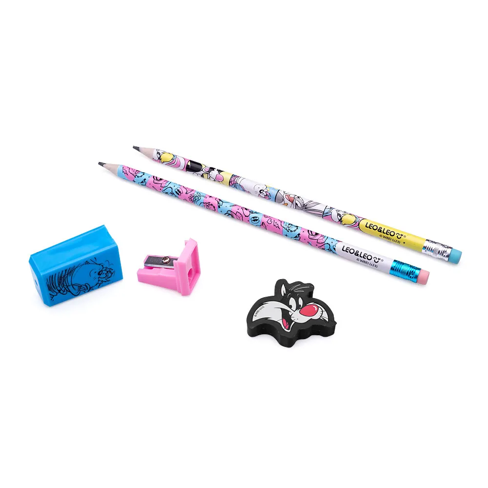 Kit Lápis HB Looney Tunes Leo&Leo - Imagem 3