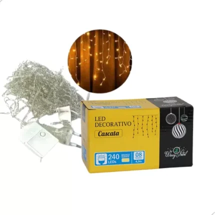Led Decorativo Cascata 240 Lead's Branco Quente
