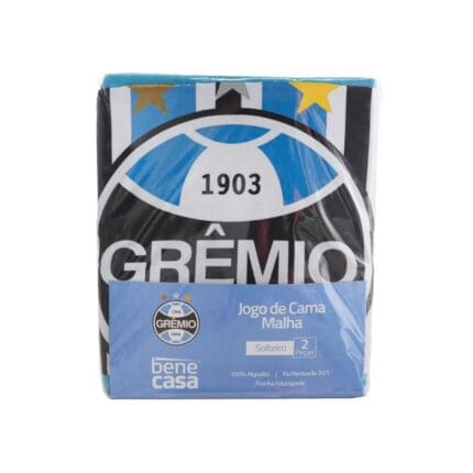 Jogo de Cama Malha Solteiro Grêmio 2pçs Bene Casa