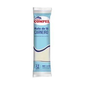 Rolo de Lã Carneiro 23cm S/ Suporte Pincéis Compel