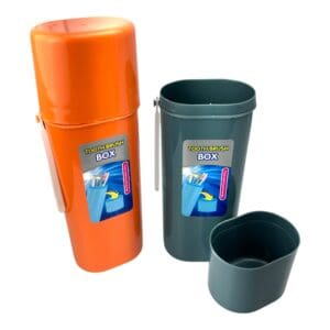 Kit de Porta Escova e Pasta de Dente com 2 Peças de Plástico - Imagem 4