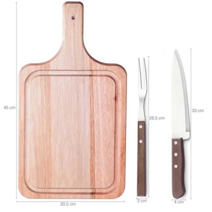 Conjunto Para Churrasco 3 Peças - Imagem 3