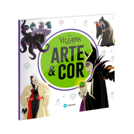 Livro de Colorir Arte e Cor Disney Vilões - Culturama