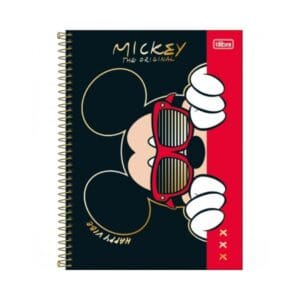 Caderno Universitário Mickey 1 Matéria 80 Folhas - Tilibra