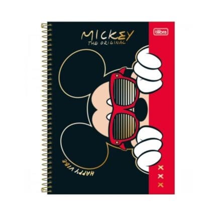 Caderno Universitário Mickey 1 Matéria 80 Folhas - Tilibra