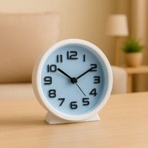 Relógio de Mesa Redondo 10cm - Talberg - Imagem 2