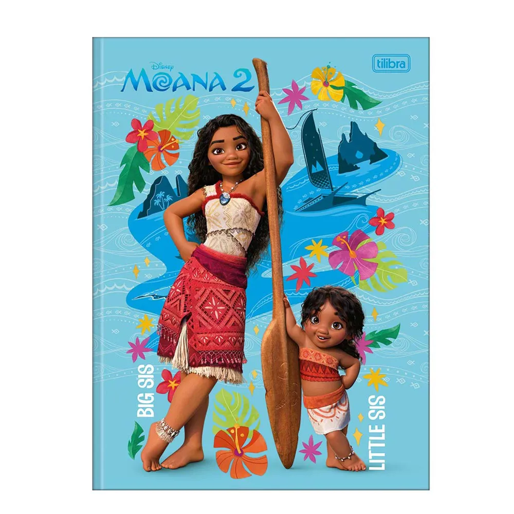 Caderno Brochura 1/4 Moana 2 80 Folhas - Tilibra - Imagem 1
