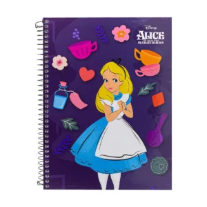 Caderno Universitário Light Alice no País das Maravilhas 1 Matéria C/ 80 Folhas - Culturama