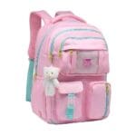 Mochila de Costas Juvenil Feminina Chaveiro Ursinho - Yepp