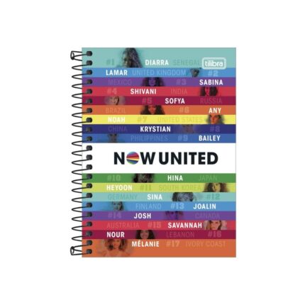 Caderno Espiral 1/4 Now United 80 Folhas - Tilibra